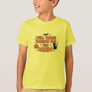 T-shirt Chemise d'Halloween drôle Vont échanger des pare