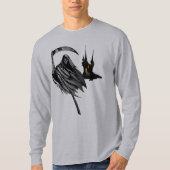 T-shirt Chemise d'Halloween Éffrayante Grim Reaper Castle (Devant)
