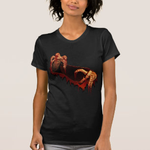 T-shirt Chemise d'Halloween féminin Gory Zombie Chemise fe