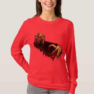 T-shirt Chemise d'Halloween féminin Horreur de chemise Zom