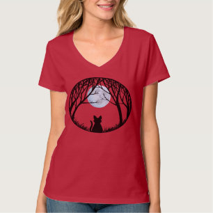 T-shirt Chemise d'Halloween femme en gros chat Chemises fe