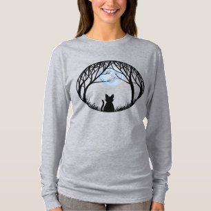 T-shirt Chemise d'Halloween femme en gros chat Chemises fe