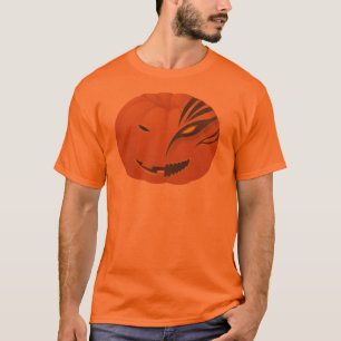T-shirt Chemise d'Halloween Jack O'Lantern Citrouille