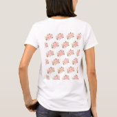 T-shirt Chemise d'honneur à la florale de corail rose (Dos)