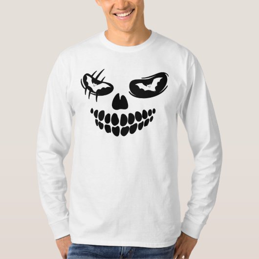 T-shirt Chemise d'horreur éffrayante Halloween ghostface (Devant)
