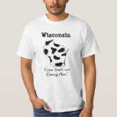 T-shirt Chemise d'humour du Wisconsin (Devant)