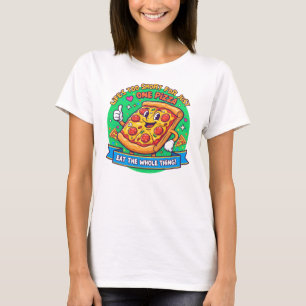 T-shirt Chemise d'humour pour gourmands – Tranche de pizza