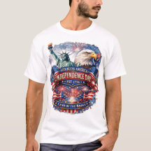 Chemise Dieu bénisse l'Amérique pour la fête de l'