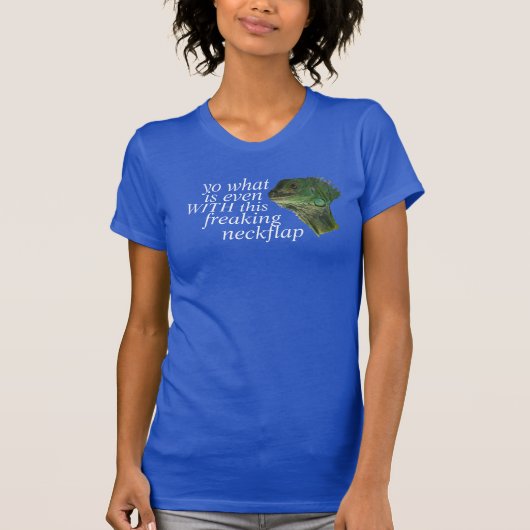 T-shirt chemise d'iguane (Devant)
