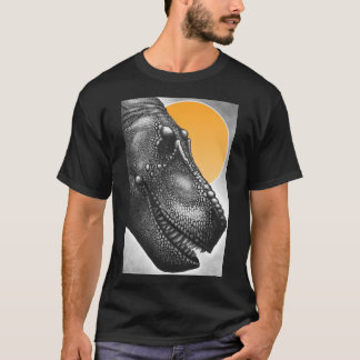 T-shirt Chemise d'illustration de portrait de Tyrannosauru
