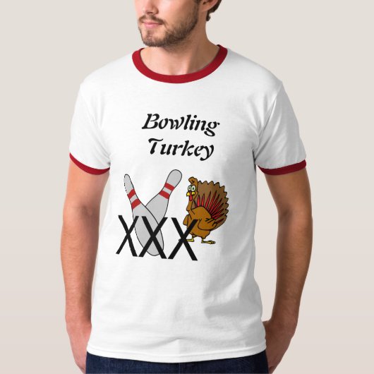 T-shirt Chemise dinde Bowling (Devant)