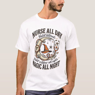 T-shirt Chemise d'infirmière Halloween Sorcière Médicale É