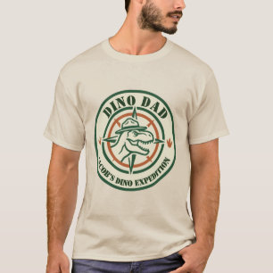 T-shirt Chemise Dino Papa, Fête d'anniversaire dinosaure