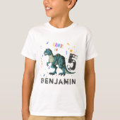 T-shirt Chemise Dinosaure Personnalisée Anniversaire (Devant)