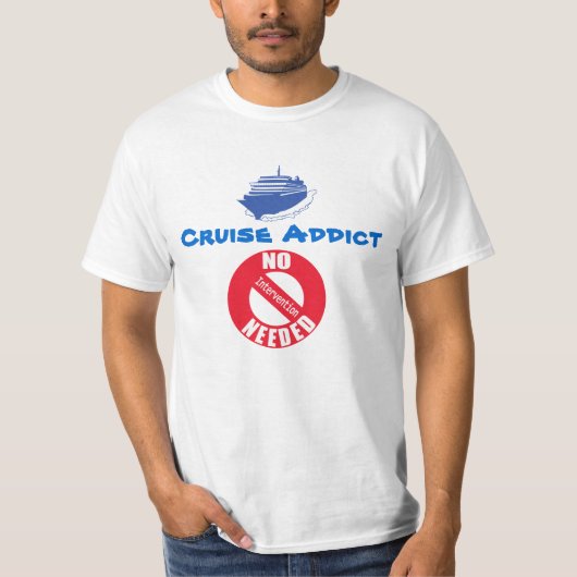 T-shirt Chemise d'intoxiqué de croisière (Devant)