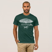 T-shirt Chemise Dirigible Antique Steampunk (Devant entier)