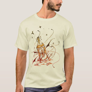 T-shirt Chemise distillée de musique folk