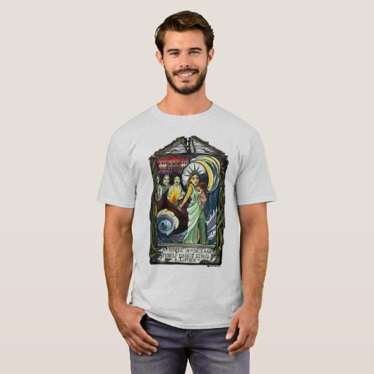 T-shirt Chemise divisée par Chambre (Devant entier)