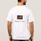 T-shirt Chemise d'Obama = d'espoir (Dos)