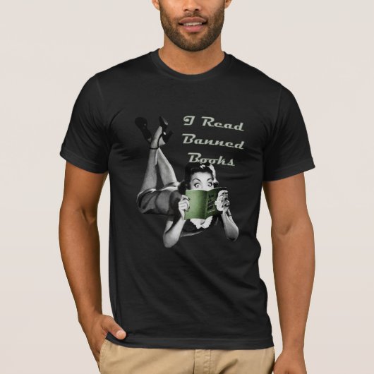 T-shirt Chemise d'obscurité de livres interdits (Devant)