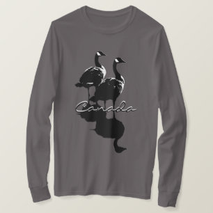 T-shirt Chemise d'oie du Canada Longues Manches Chemises p