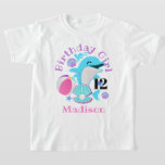 T-shirt Chemise Dolphin Birthday Party<br><div class="desc">Célébrez l'anniversaire avec ce t-shirt spécial,  design spécial et personnalisé</div>