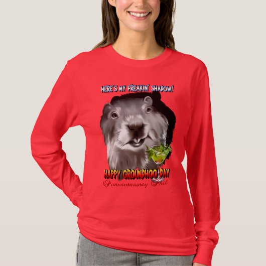 T-shirt Chemise d'ombre de Punxsutawney Phil (Devant)