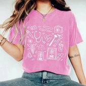 T-shirt Chemise Doodle Médicale pour RN, MD ou Future Heal