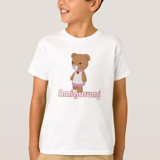T-shirt Chemise d'ours d'Amigurumi (Devant)