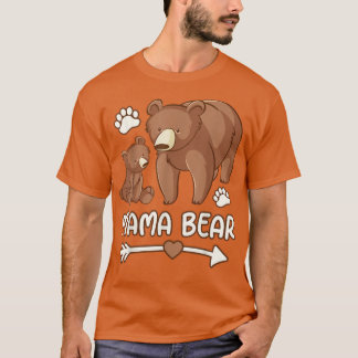 T-shirt chemise d'ours maman pour femmes, chemise d'ours m