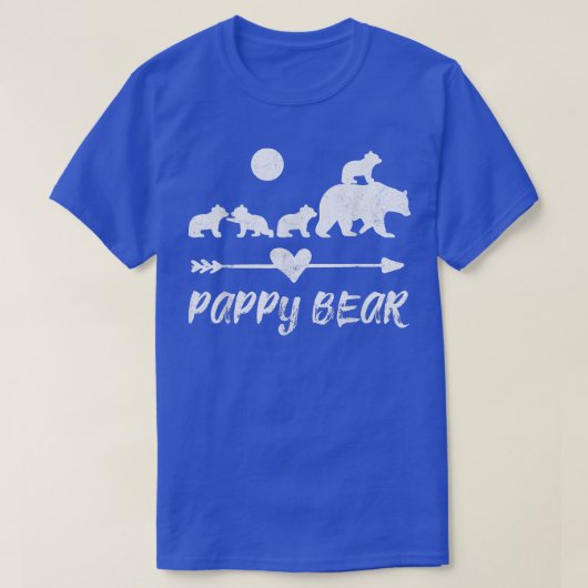 T-shirt Chemise d'ours Pappy avec quatre mignonettes d'our (Design devant)
