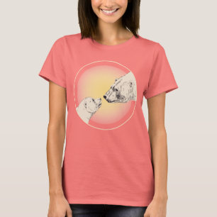 T-shirt Chemise d'ours polaire biologique Femmes Ours T-sh