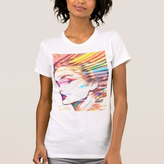 T-shirt chemise d'outil d'art (Devant)