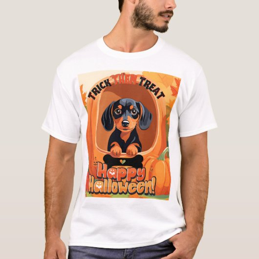 T-shirt Chemise Doxie Halloween (Devant)