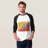 T-shirt Chemise Dragon Bleue (Devant entier)