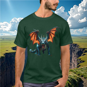 T-shirt Chemise Dragon Iridescente Fierce