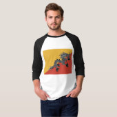 T-shirt Chemise Dragon Noir (Devant entier)