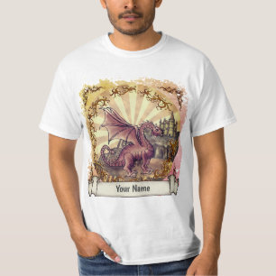 T-shirt Chemise dragon Sepia Castle