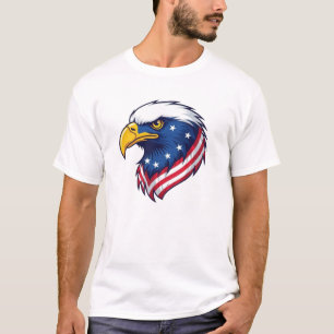 T-shirt Chemise Drapeau Aigle Américain USA Patriotique