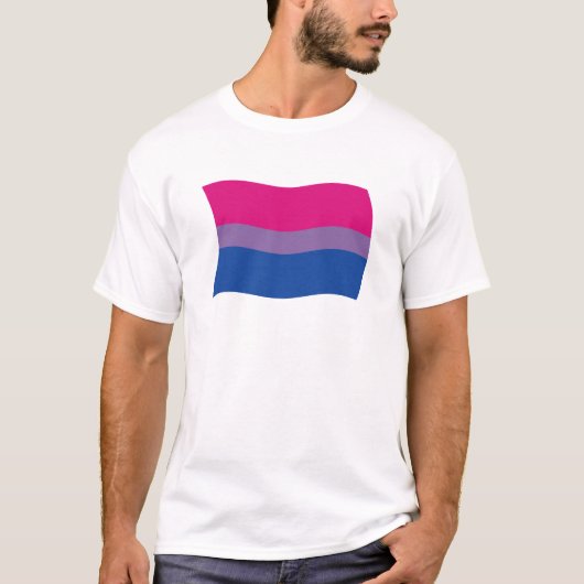 T-shirt Chemise Drapeau Bisexual Pride (Devant)