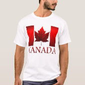 T-shirt Chemise Drapeau Canada Plus Taille Canada Baseball (Devant)