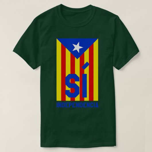 T-shirt Chemise Drapeau Catalogne Catalogne Indépendance C (Design devant)