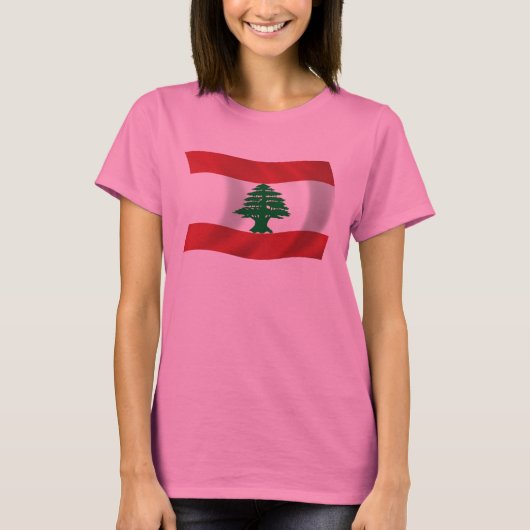 T-shirt Chemise Drapeau du Liban (Devant)
