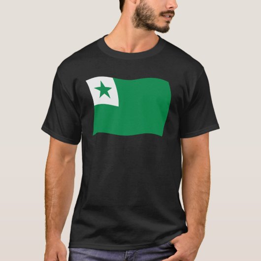 T-shirt Chemise Drapeau Esperanto (Devant)