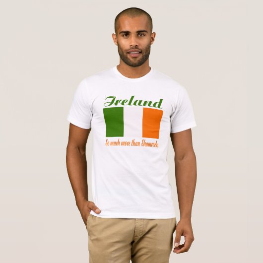 T-shirt Chemise drapeau irlandaise (Devant entier)