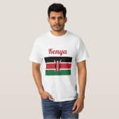 T-shirt Chemise Drapeau Kenya (Devant entier)