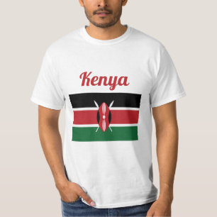 T-shirt Chemise Drapeau Kenya