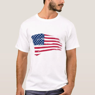 T-shirt Chemise Drapeau Patriotique Homme