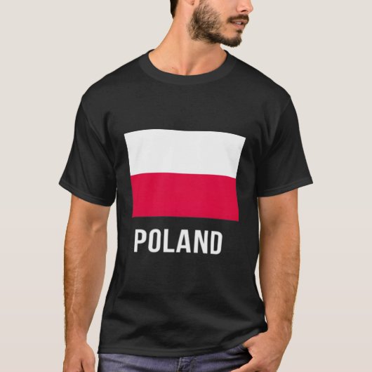 T-shirt Chemise Drapeau Polonaise (Devant)