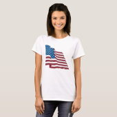 T-shirt Chemise Drapeau US (Devant entier)